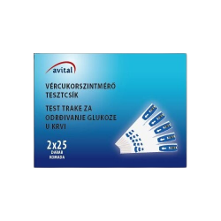  Avital 6276 vrcukorszintmrhz tesztcsk ( 50 db-os)