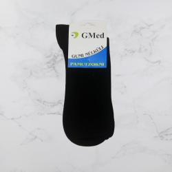  Gmed gumi nlkli pamutzokni fekete 41-43